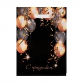 Пакет с вырубной ручкой и принтом в виде шариков (30х40 см) - Сима-Ленд - купить с доставкой в Рыбинске