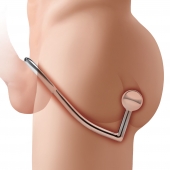 Кольцо на пенис с анальным стимулятором Stainless Steel Anal Hook   Cock Ring - BlueLine - в Рыбинске купить с доставкой