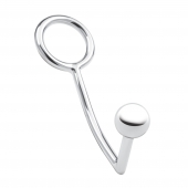 Кольцо на пенис с анальным стимулятором Stainless Steel Anal Hook   Cock Ring - BlueLine - в Рыбинске купить с доставкой