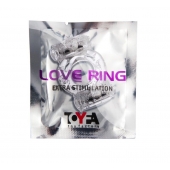 Прозрачное виброкольцо с двумя вибропульками - Toyfa Basic - в Рыбинске купить с доставкой