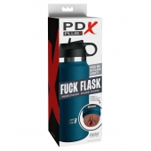 Смуглый мастурбатор-вагина в синей колбе F*ck Flask - Pipedream - в Рыбинске купить с доставкой