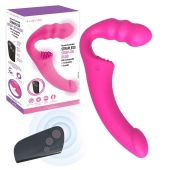 Розовый безремневой страпон Straples Strap-On Dildo - Erokay - купить с доставкой в Рыбинске