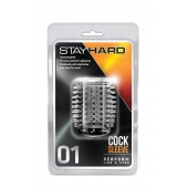 Прозрачная насадка с шипами STAY HARD COCK SLEEVE 01 CLEAR - Blush Novelties - в Рыбинске купить с доставкой