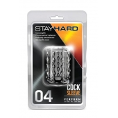 Прозрачная насадка с бороздками STAY HARD COCK SLEEVE 04 CLEAR - Blush Novelties - в Рыбинске купить с доставкой