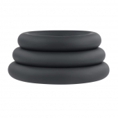 Набор из 3 черных эрекционных колец 3 Ring Circus - Selopa - в Рыбинске купить с доставкой