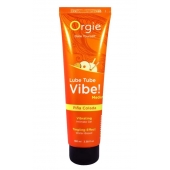 Гель с эффектом вибрации Lube Tube Vibe Medium Pina Colada - 100 мл. - ORGIE - купить с доставкой в Рыбинске
