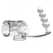 Прозрачная насадка на пенис и мошонку с анальным стимулятором Rilley - Baile - в Рыбинске купить с доставкой