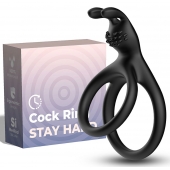Черное эрекционное кольцо с подхватом мошонки - Boys of Toys - в Рыбинске купить с доставкой