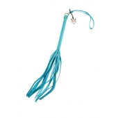 Голубая кожаная плеть - 50 см. - Pecado - купить с доставкой в Рыбинске