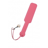 Розовый кожаный пэддл - 37 см. - Pecado - купить с доставкой в Рыбинске