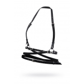 Черная кожаная портупея «Осанка» - Pecado - купить с доставкой в Рыбинске