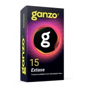 Презервативы анатомической формы с точечной и ребристой структурой Ganzo Extase - 15 шт. - Ganzo - купить с доставкой в Рыбинске