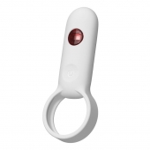 Белое эрекционное виброкольцо с пультом ДУ - Youvic - в Рыбинске купить с доставкой