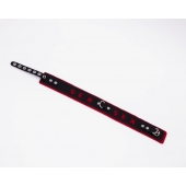 Черно-красный ошейник Sex - Crazy Handmade - купить с доставкой в Рыбинске