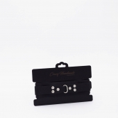 Черный ошейник из высококачественной натуральной кожи - Crazy Handmade - купить с доставкой в Рыбинске