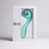 Бирюзовый вибромассажёр с деликатными токами - Youvic - купить с доставкой в Рыбинске