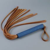 Плеть с джинсовой ручкой «Дикий Запад» - 60 см. - Sitabella - купить с доставкой в Рыбинске