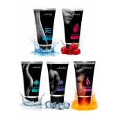 Набор из 5 лубрикантов JUJU (увлажняющий, Hot+, Long, Anal, малина) - JuJu - купить с доставкой в Рыбинске