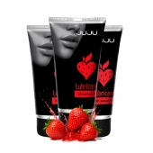 Набор из 3 съедобных лубрикантов JUJU со вкусом клубники - JuJu - купить с доставкой в Рыбинске