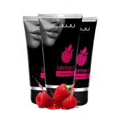 Набор из 3 съедобных лубрикантов JUJU со вкусом малины - JuJu - купить с доставкой в Рыбинске