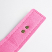 Черно-розовый ошейник с золотистой фурнитурой - Crazy Handmade - купить с доставкой в Рыбинске