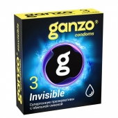 Супертонкие презервативы Ganzo Invisible - 3 шт. - Ganzo - купить с доставкой в Рыбинске