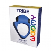 Синее эрекционное кольцо Wooomy Tribeс с вибрацией - Adrien Lastic - в Рыбинске купить с доставкой