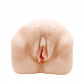 Телесный мастурбатор-вагина с оволосением и вибрацией - Baile - в Рыбинске купить с доставкой