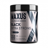 Черные утолщенные презервативы MAXUS Extra Strong с железным кейсом - 15 шт. - Maxus - купить с доставкой в Рыбинске
