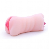 Телесный двусторонний мастурбатор - вагина и ротик - Boys of Toys - в Рыбинске купить с доставкой