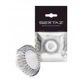 Эластичное эрекционное кольцо с длинными черными «ресничками» - Sextaz - в Рыбинске купить с доставкой