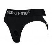 Черные трусики для насадок Heroine Lingerie Harness - size XL - Strap-on-me - купить с доставкой в Рыбинске