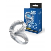 Прозрачное двойное эрекционное кольцо - Sex Expert - в Рыбинске купить с доставкой