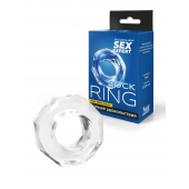 Прозрачное эрекционное кольцо в форме гайки - Sex Expert - в Рыбинске купить с доставкой