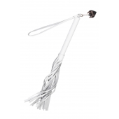 Белая кожаная плеть - 50 см. - Pecado - купить с доставкой в Рыбинске