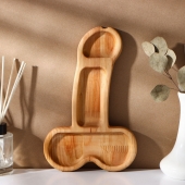 Деревянное блюдо для подачи в форме члена (25 х 16,5 х 1,7 см) - Сима-Ленд - купить с доставкой в Рыбинске