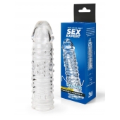 Прозрачная закрытая насадка на пенис - 17 см. - Sex Expert - в Рыбинске купить с доставкой