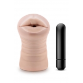 Телесный мастурбатор-ротик Nicole Vibrating Masturbator - Blush Novelties - в Рыбинске купить с доставкой