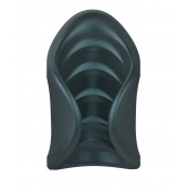 Серый сквозной мастурбатор с вибрацией Manwan Starter - Manwan - в Рыбинске купить с доставкой