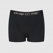 Черные трусики-боксеры для фиксации насадок Strap-on-me Harness Lingerie Allure - size L - Strap-on-me - купить с доставкой в Рыбинске