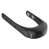 Черное эрекционное виброкольцо на ремешках - Boys of Toys - в Рыбинске купить с доставкой