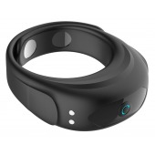 Черное эрекционное виброкольцо на ремешках - Boys of Toys - в Рыбинске купить с доставкой