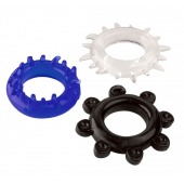 Набор из 3 эрекционных колец разного цвета и рельефа - Boys of Toys - в Рыбинске купить с доставкой