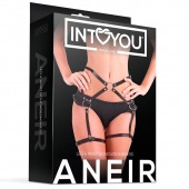 Черные стрепы на бёдра Aneir - Intoyou - купить с доставкой в Рыбинске