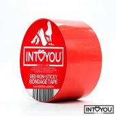 Красный скотч для фиксации Non-Sticky Bondage Tape - 15 м. - Intoyou - купить с доставкой в Рыбинске