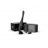 Черная секс-машина с функцией нагрева, насадками и присоской Sesh - Zalo - купить с доставкой в Рыбинске