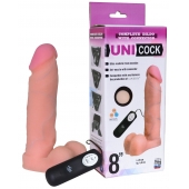 Фаллическая насадка Харнесс UNICOCK 8  с вибрацией - 20 см. - LOVETOY (А-Полимер) - купить с доставкой в Рыбинске