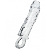 Прозрачная насадка с петлёй для фиксации - 14 см. - ToyFa - в Рыбинске купить с доставкой