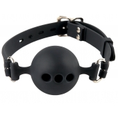 Силиконовый кляп-шар с отверстиями для дыхания Silicone Breathable Ball Gag Small - Pipedream - купить с доставкой в Рыбинске