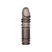 Дымчатая закрытая насадка ToyFa XLover с чешуйками и пупырышками - 13,5 см. - ToyFa - в Рыбинске купить с доставкой